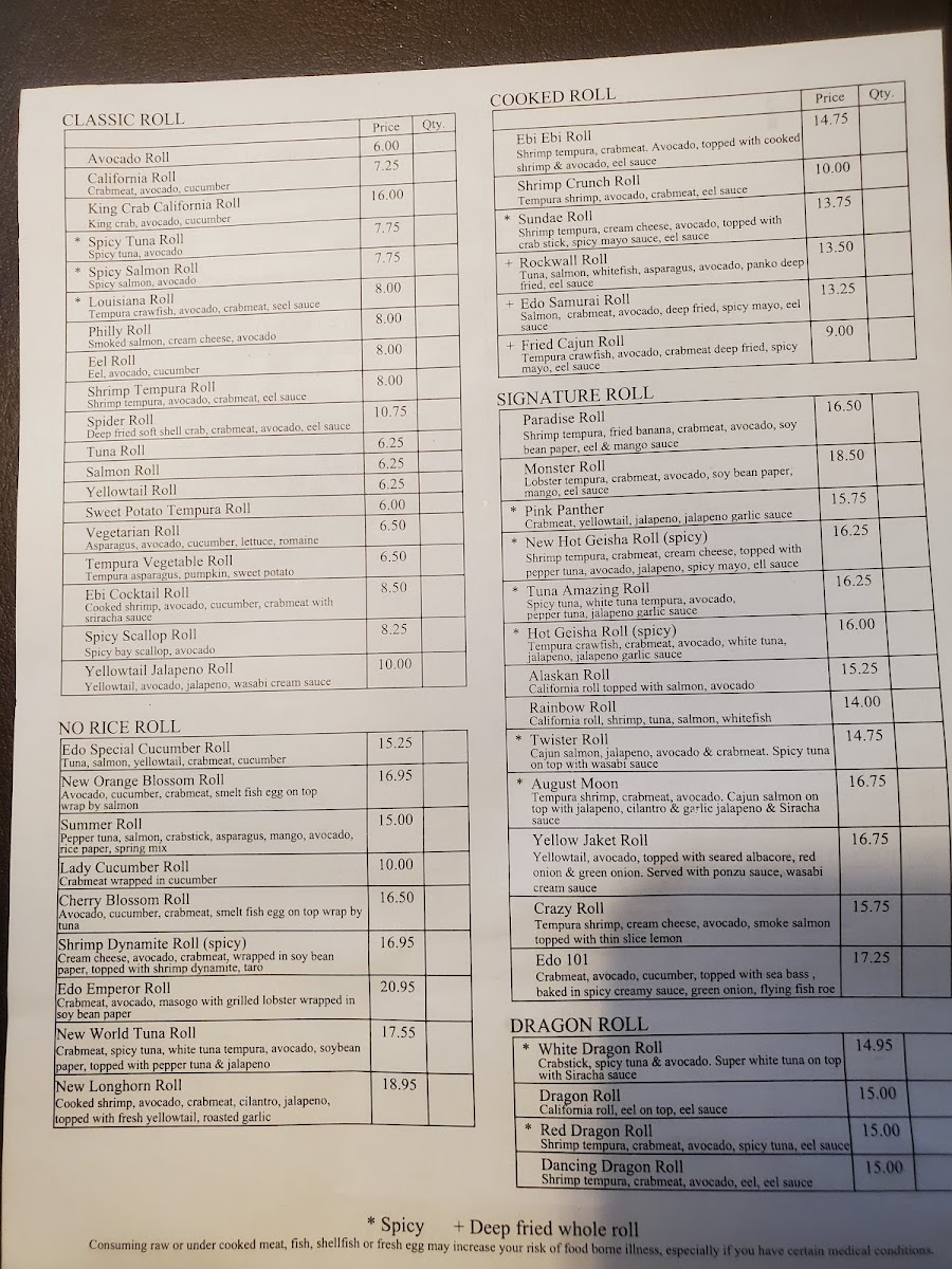 Edo Japan Menu - Image 6